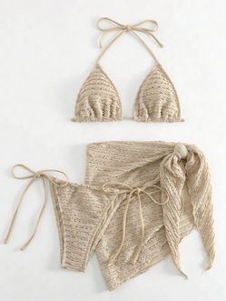 Bikini Matching Set Mini Skirt Size Small