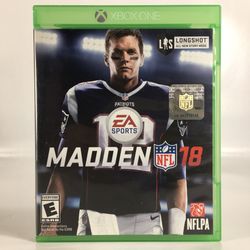Madden 18 Xbox One Video Game w/ Case and Inserts 