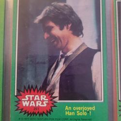 1977 Topps Star Wars #251 An Overjoyed Han Solo! card