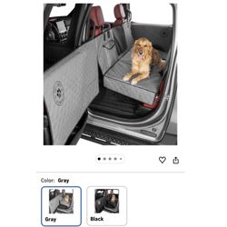 Ruff Liners Medium Back Seat Extender for Dogs, Gray – As Seen on Shark Tank – Hard Bottom Platform for Cars, SUVs & Mid-Size Trucks, 400lb Support, W