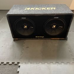 Kicker comp amp dual 12” subwoofer