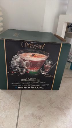 Anchor Hocking Wexford 18-Piece Punch Bowl Set