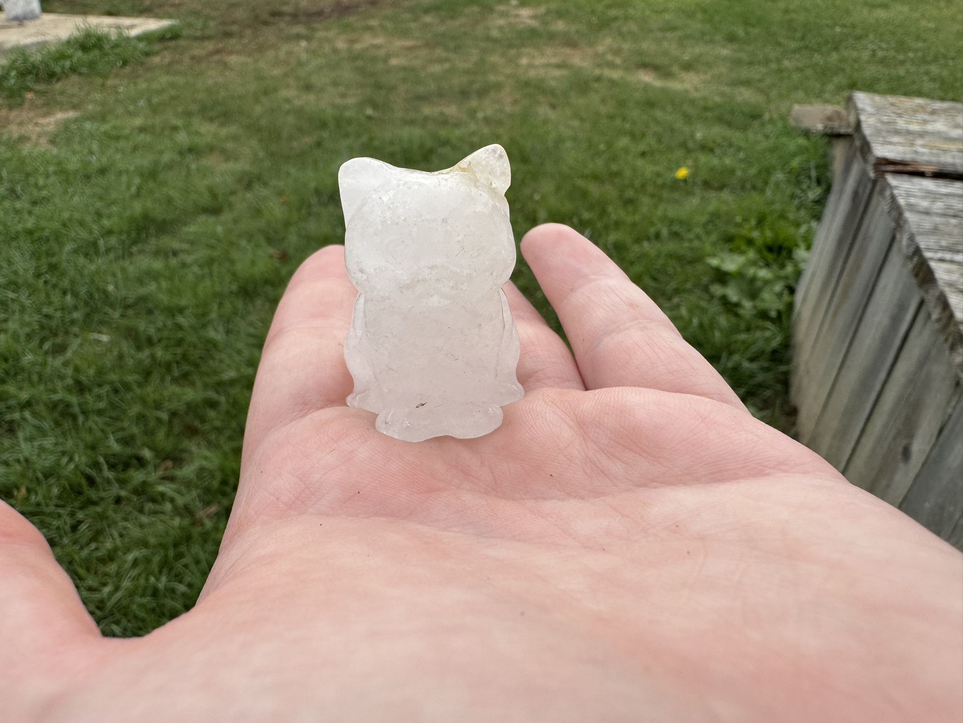Crystal Cat Carving 