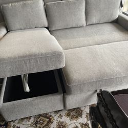 Sofa With Pull Out Bed And Storage Chaise On Sale