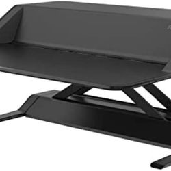 Fellowes FEL0007901 Lotus Sit-Stand Adjustable Workstation Desk Black