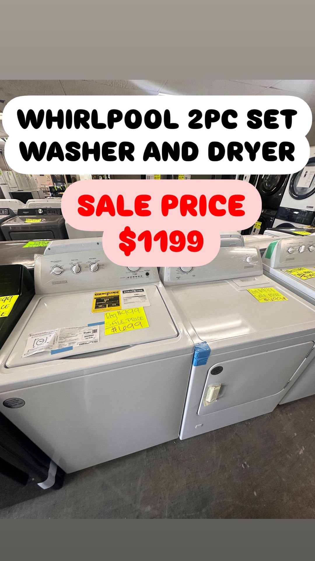 Whirlpool Washer And Dryer Set On Sale