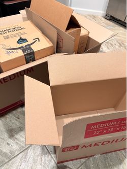 Free boxes for moving! Pickup Today!