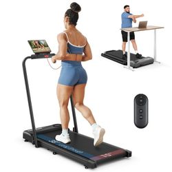 THERUN Walking Pad, 2 in 1 Foldable Treadmills for Home