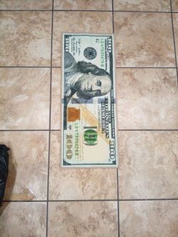 Money Rug 43 Inches Long And 17 Inches Tall
