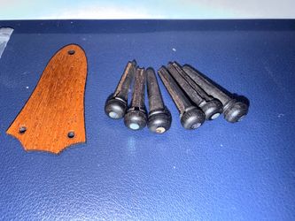 Mahogany Truss Rod Cover & Cocobolo Bridge Pins