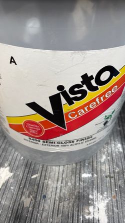 Vista paint black interior and exterior semiglos