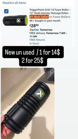 TriggerPoint Grid 1.0 Foam Roller - 13" Multi-Density Massage Roller for Deep Tissue & Muscle Recovery - Relieves Tight, Sore Muscles & Kinks, Improve
