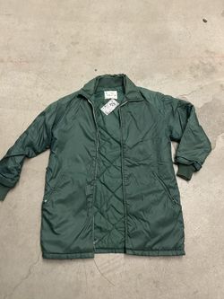 Hunter Green quilted puffer jacket 
