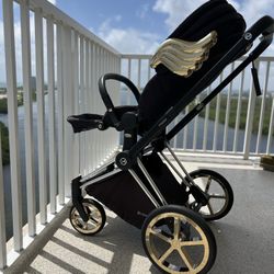 Cybex Priam Stroller - Jeremy Scott Wings Black 