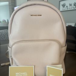Michael Kors Blush Pink Leather Backpack