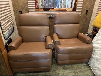 Recliners brown vinyl