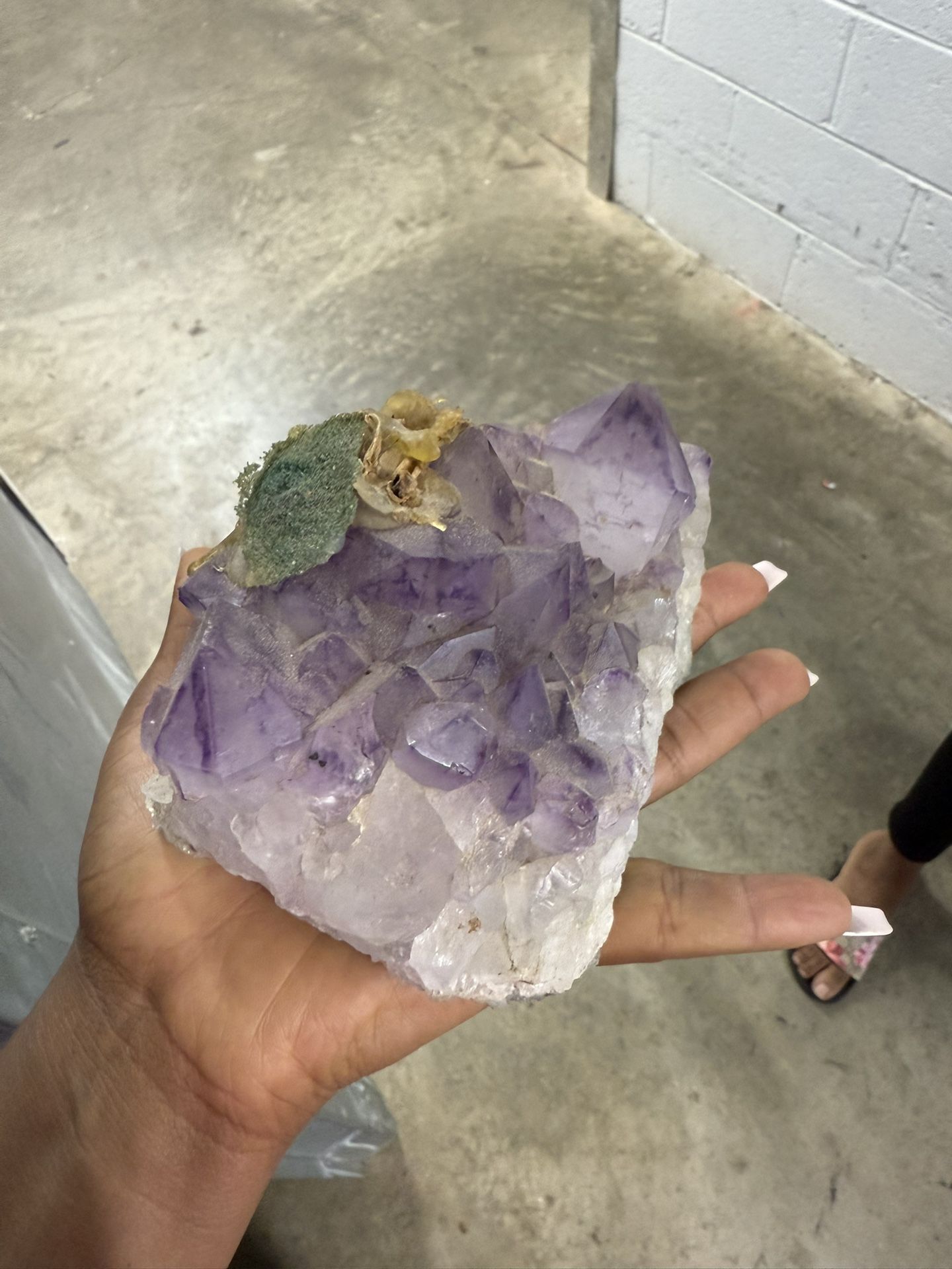 2.67 LB Natural Amethyst Point Quartz Crystal Rock Stone Purple Mineral
