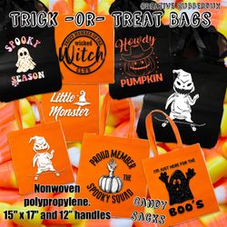 Custom Halloween Trick Or Treat Bags