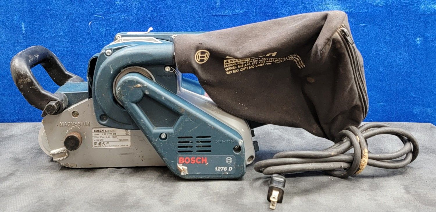 Bosch 1276D 12.5A Corded 4" x 24" Belt Sander - CV(contact info removed) D TESTED & WORKS