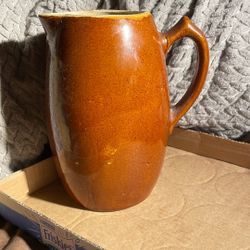 Old Brown Glazed Pitcher