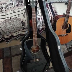 FENDER CD-60 BLK FULL SIZE DREADNOUGHT GUITAR. 