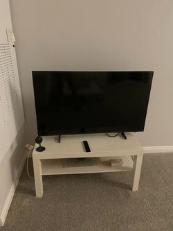 White ikea TV cart