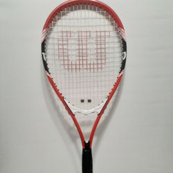 Wilson Professional Style Tennis Racket.3 /38 Grip Size. Regular $90.Like New Condition Tight Strings. 