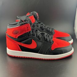 Jordan 1 Retro High OG Satin Bred (PS)  Sz 3y