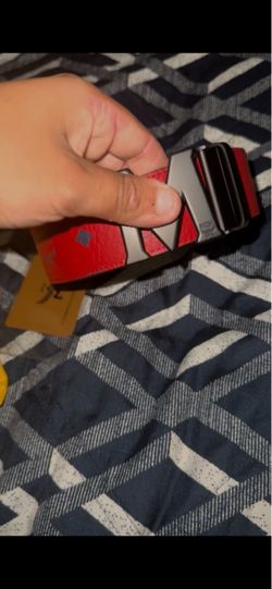 red mcm belt