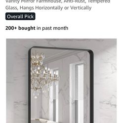 LOAAO Framed Bathroom Mirror for Wall, 