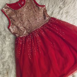 Red Gold Fancy Dress