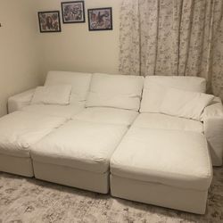 Oversized Modular Sectional Sofa - 3 Seater With 3 Ottoman’s 