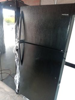 Frigidaire top and bottom refrigerator black and repairs