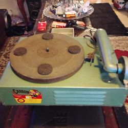 Karoon 1950s Record Player Original Needle Paint Cord Plays Contestant Before You Buy