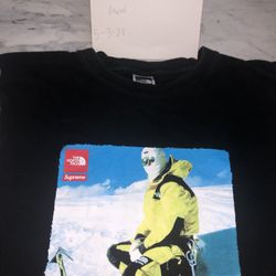 Supreme X TheNorthFace Photo T-Shirt BLACK