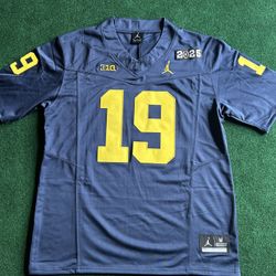 Bryce Underwood Michigan Wolverines Navy Jersey 