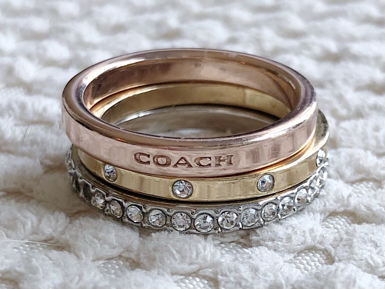 Set of 3 Coach Rings