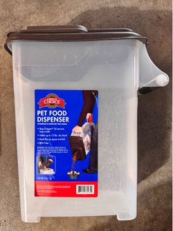 Great Choice Pet Food Dispenser Container (16 Qt / 12 lbs)