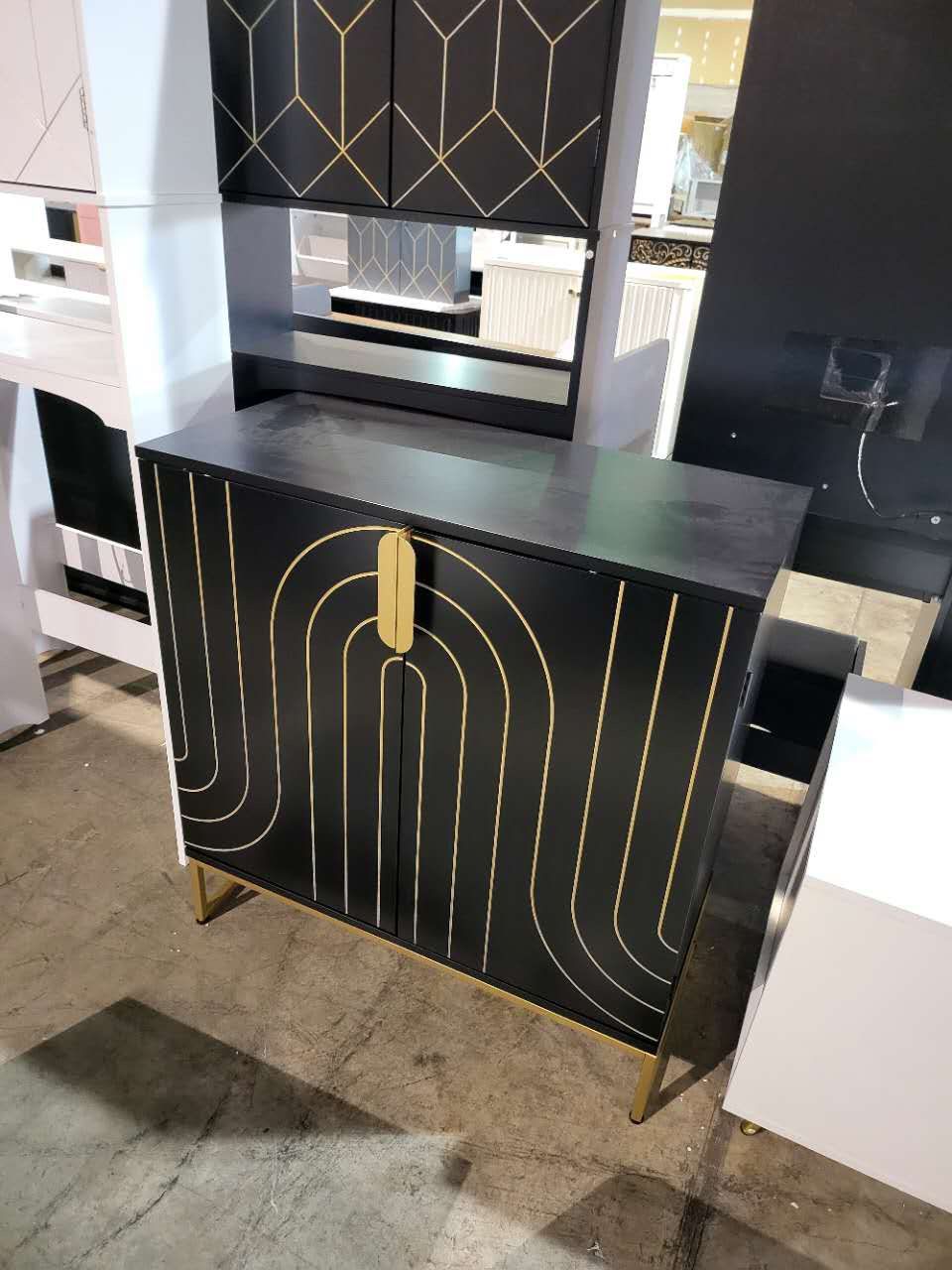 Accent Wood Grain Cabinet with 2 Doors $90