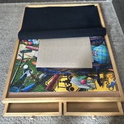 Puzzle board for 1500 pieces w/ 4 drawers and cover