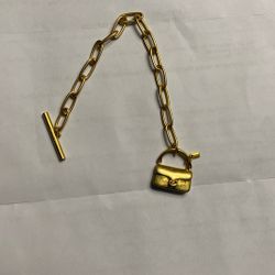 Mini Handbag Coach Charm Chain Link Bracelet 