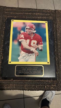 Joe Montana Plaque