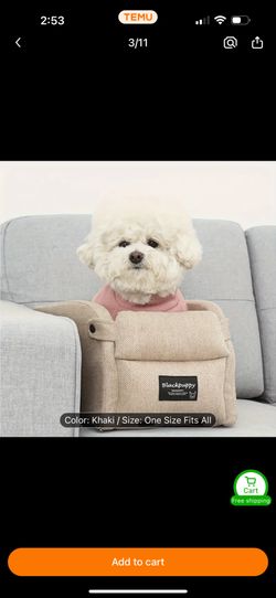 Pet Middle Console Car Seat