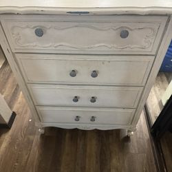White and Blue Dresser (Solid wood)