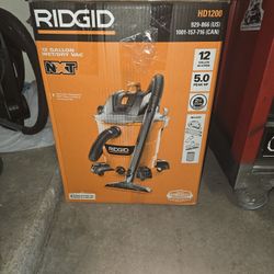 Ridgid 12 Gal 5.0 Peak HP Shop Vac