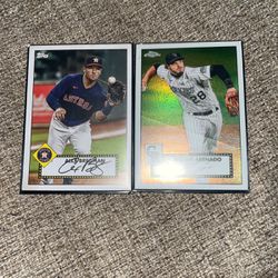 2 Sighed Baseball Cards