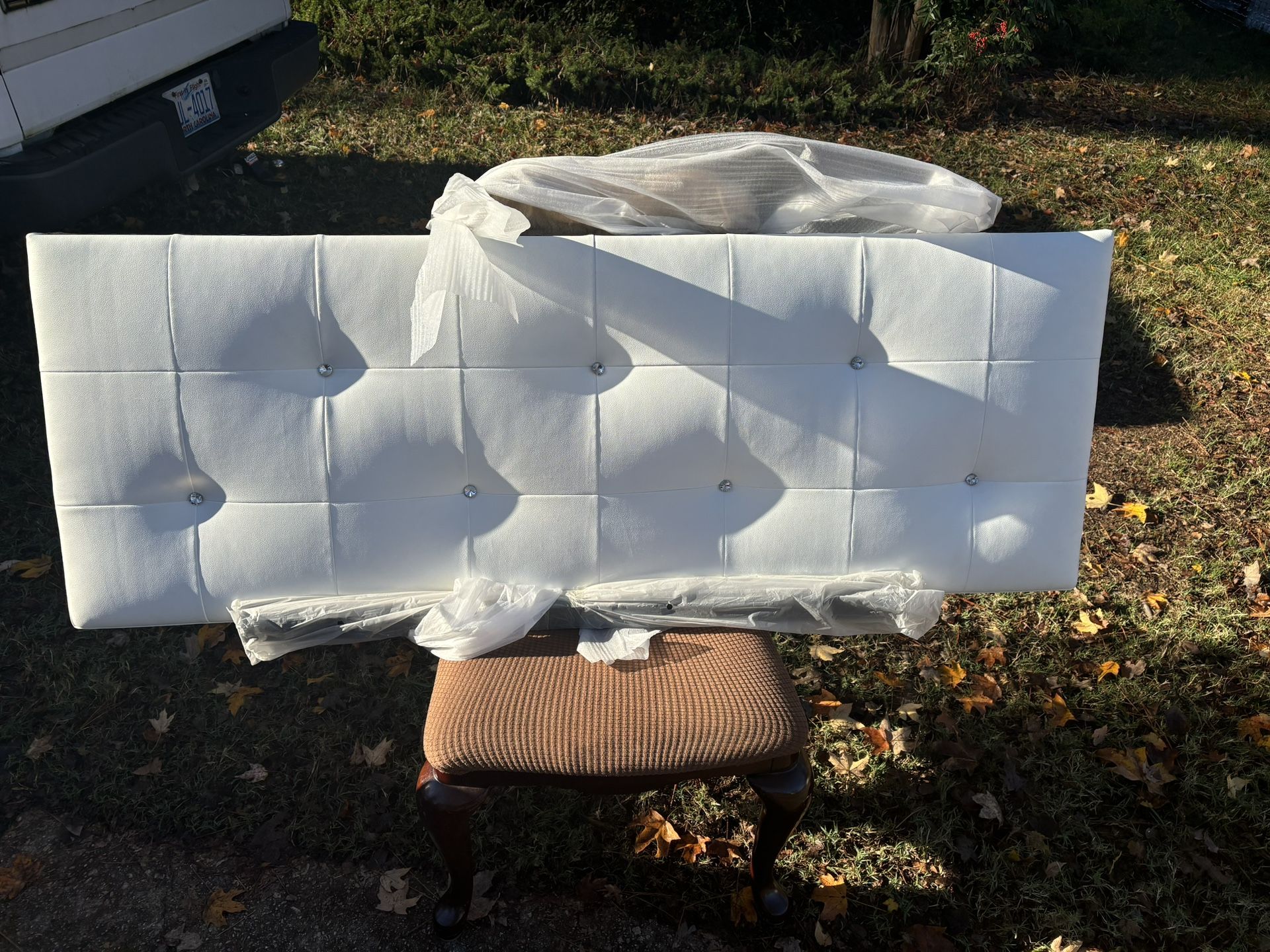 White Bed frame- Pillow Top