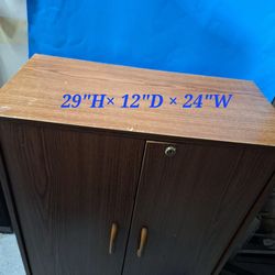 Wood Shelf Storage & Organization Cabnet-$10.00