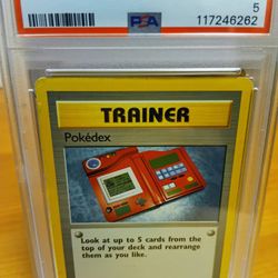 1999 Pokemon Pokedex Trainer Card Authenticated 