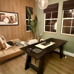 Crate & Barrel Desk Black